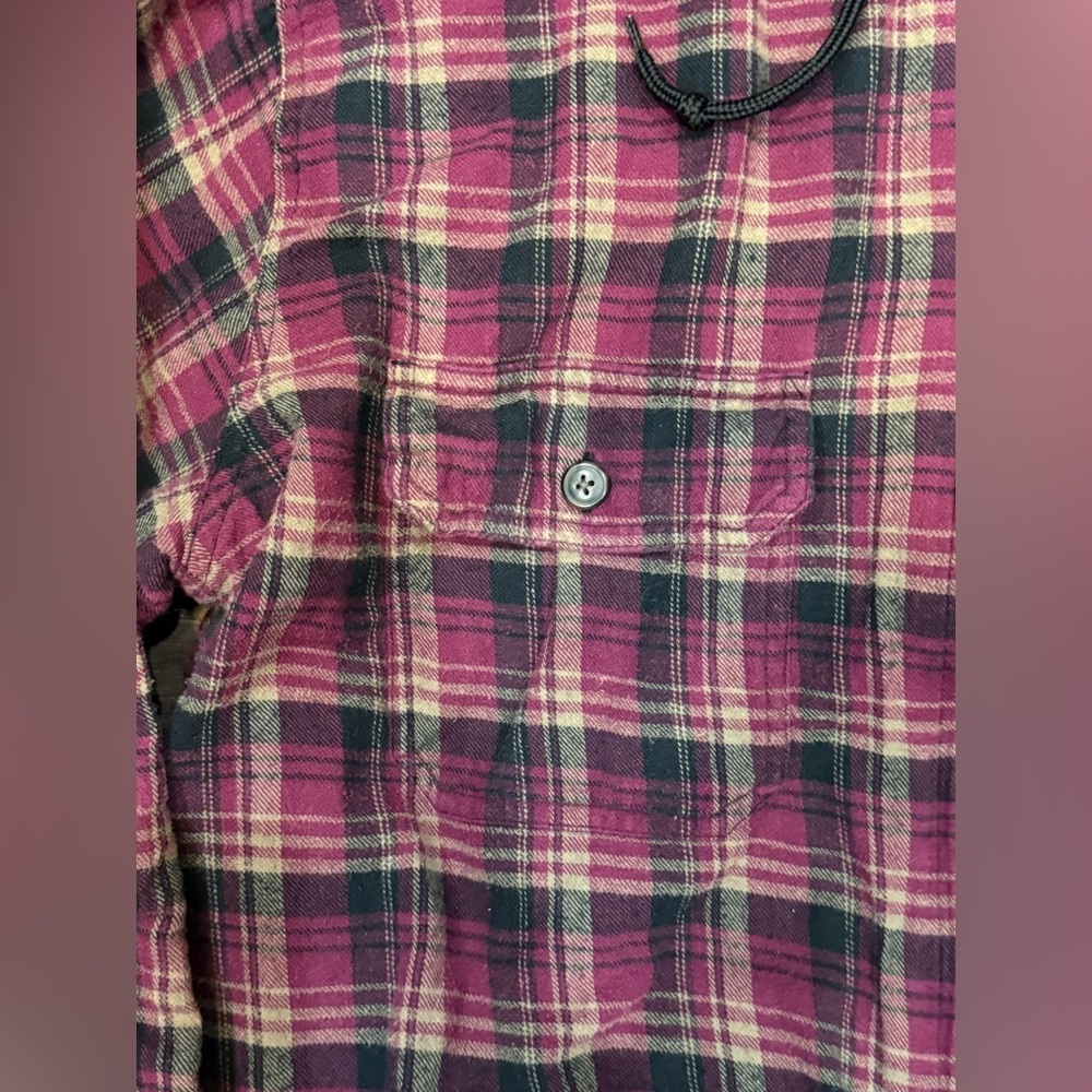 Faded Glory Original Vintage Streetwear Flannel Hoodie size L - Picture 10 of 11